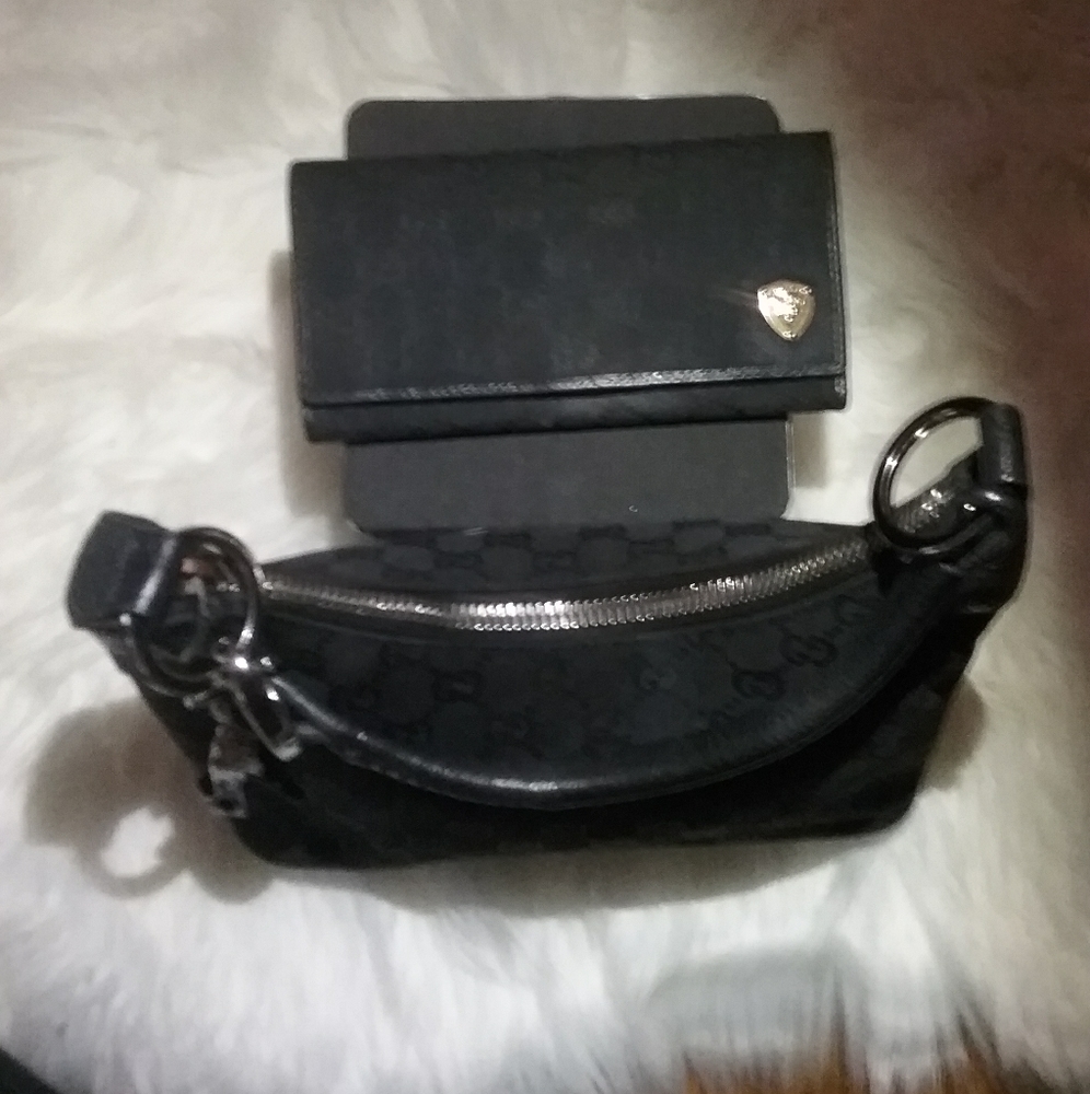 Gucci black canvas GG hobo bag - Picture 4 of 6